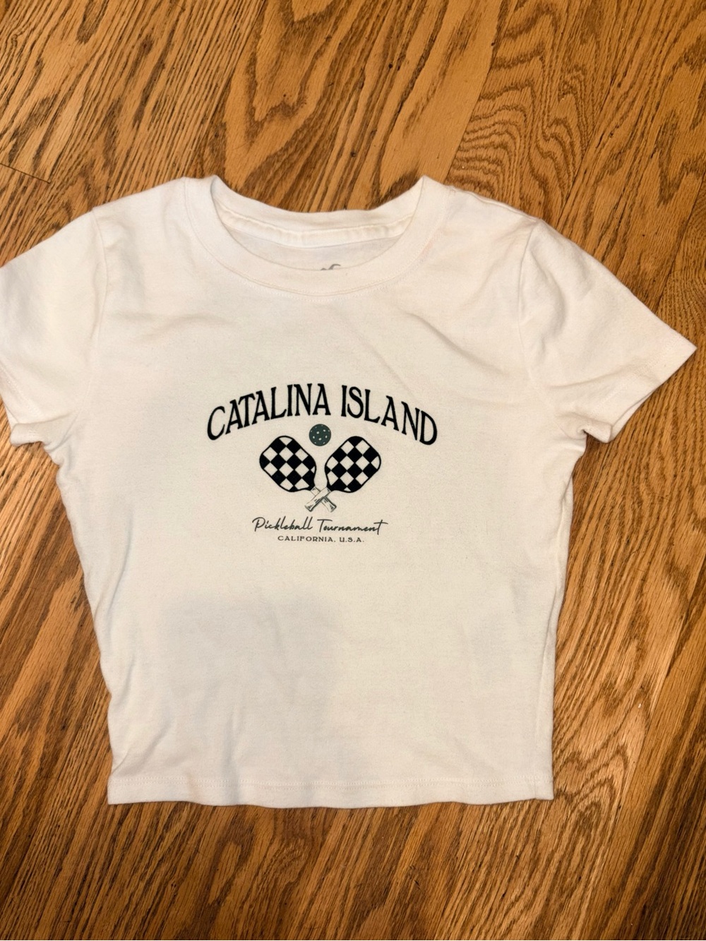 Hollister Catalina Island Pickleball Graphic Baby Tee XXS